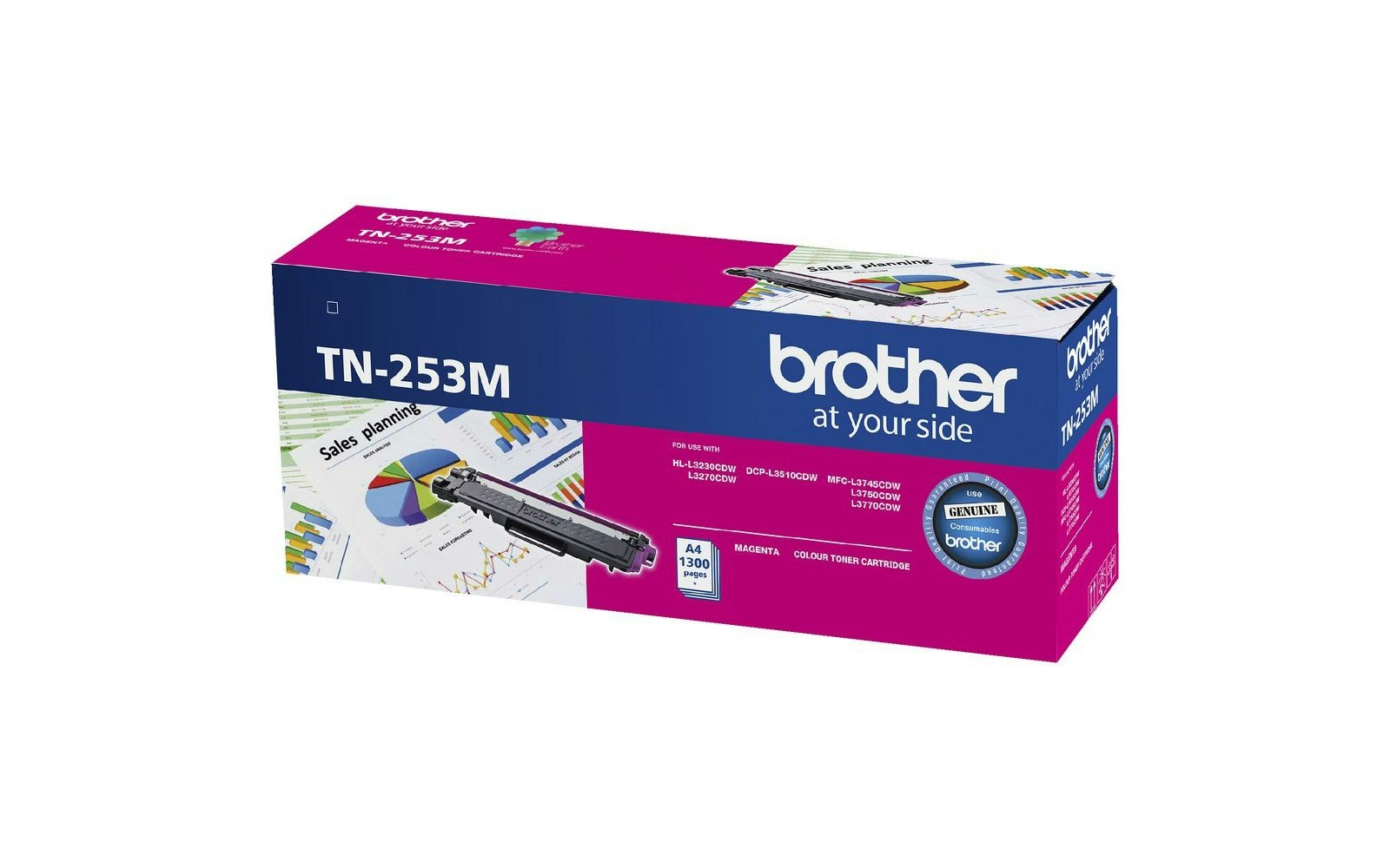 Brother TN-253 Magenta Toner Cartridge OEM