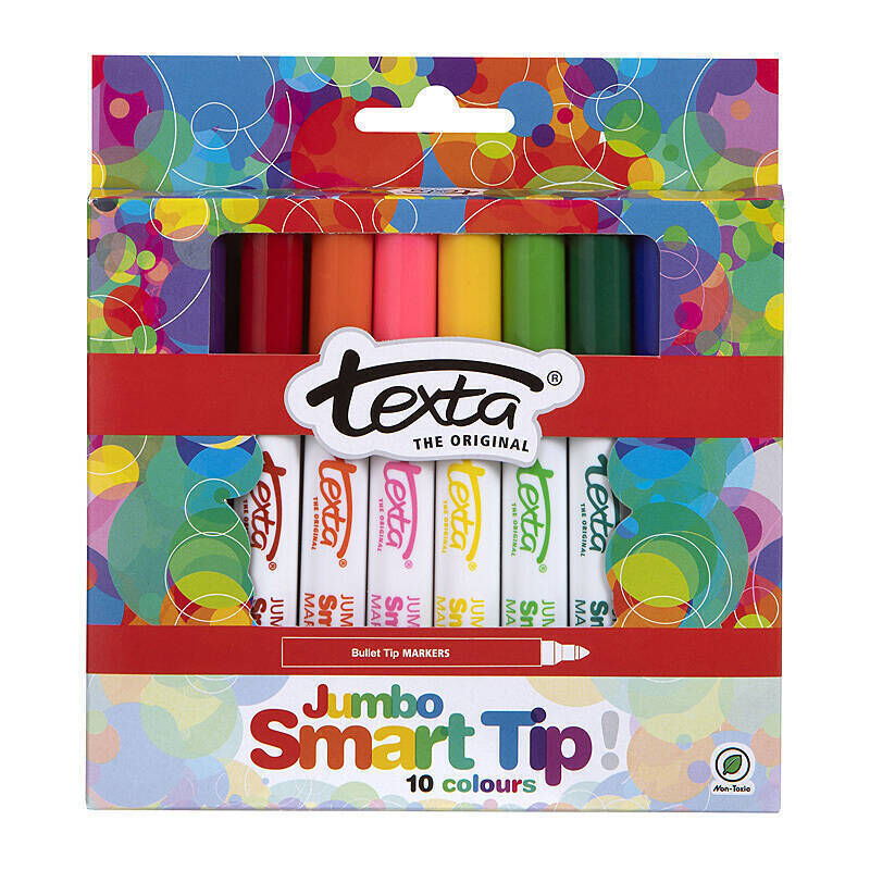 Texta SmrtTip Marker Jum Ast Pack 10