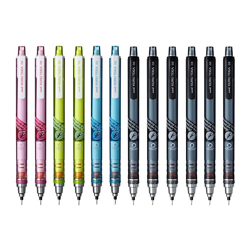 Uni KuruToga Mechanical Pencil Assorted Box 12