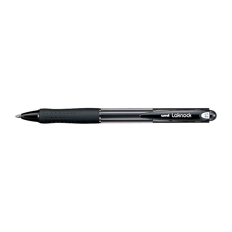 Uni Laknock Ballpoint Pen 1.0mm Black Box 12