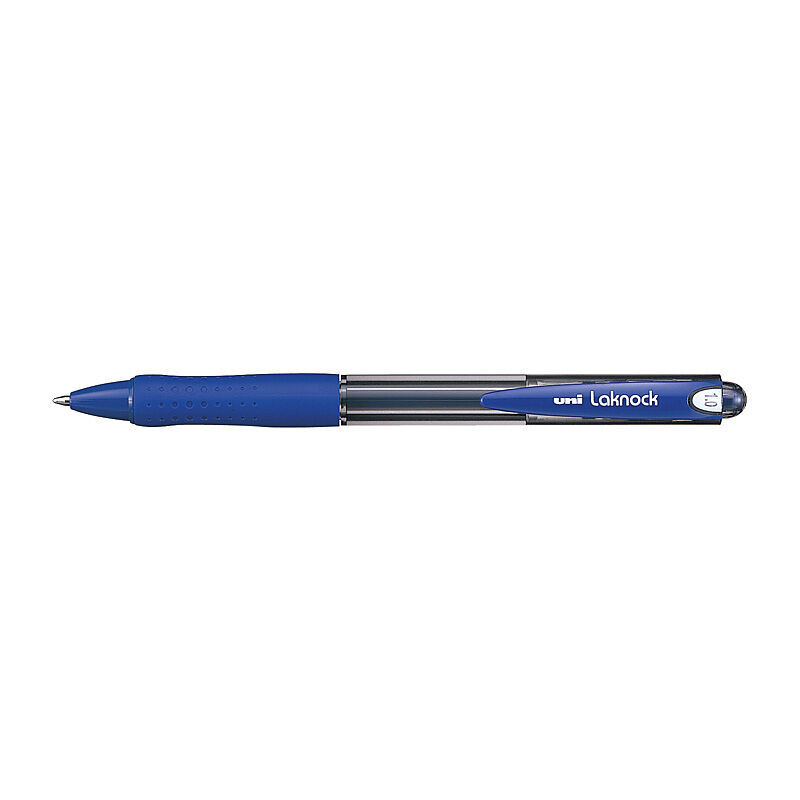 Uni Laknock Ballpoint Pen 1.0mm Blue Box 12