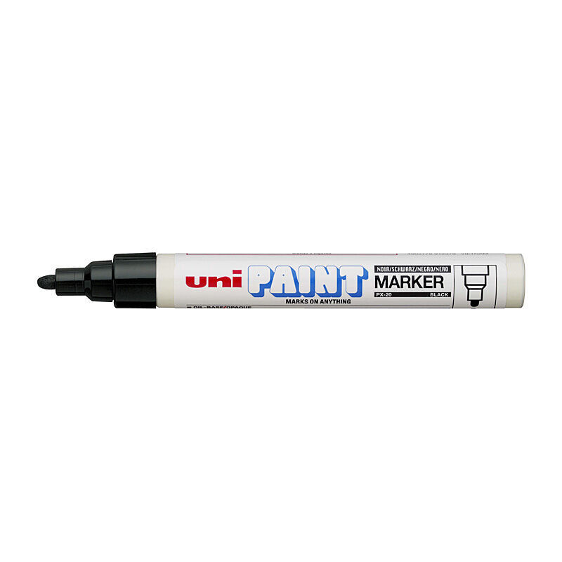 Uni Paint Marker Bullet Tip PX20 Black Box 12