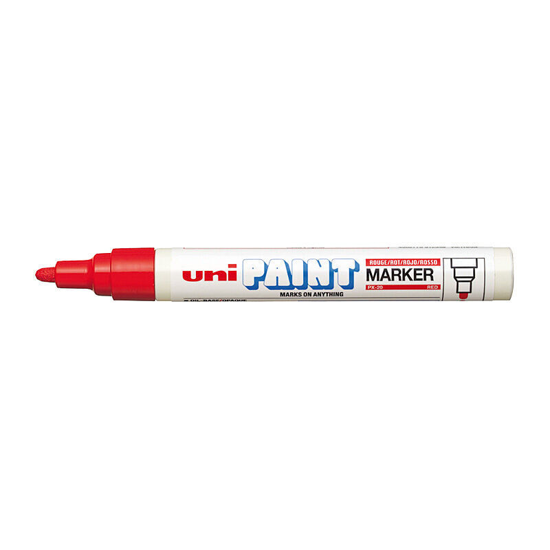 Uni Paint Marker Bullet Tip PX20 Red Box 12