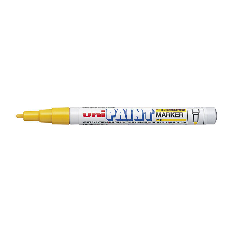 Uni Paint Marker Bullet Tip PX21 Yellow Box 12