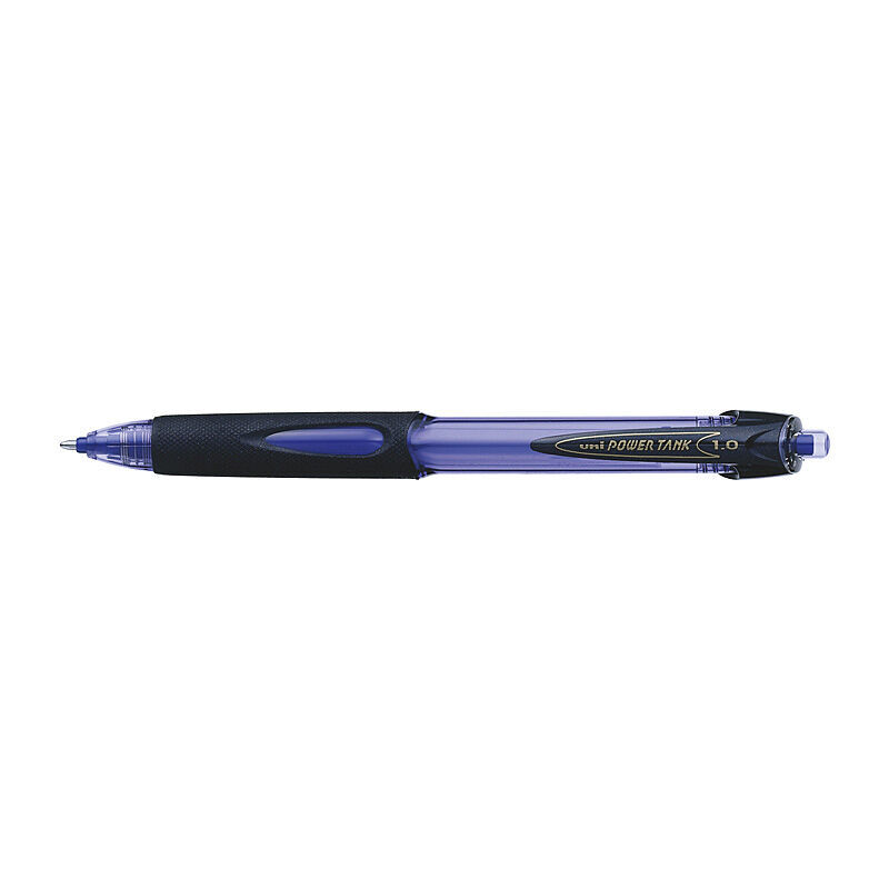 Uni PowerTank Retractable 1.0mm Blue Box 12