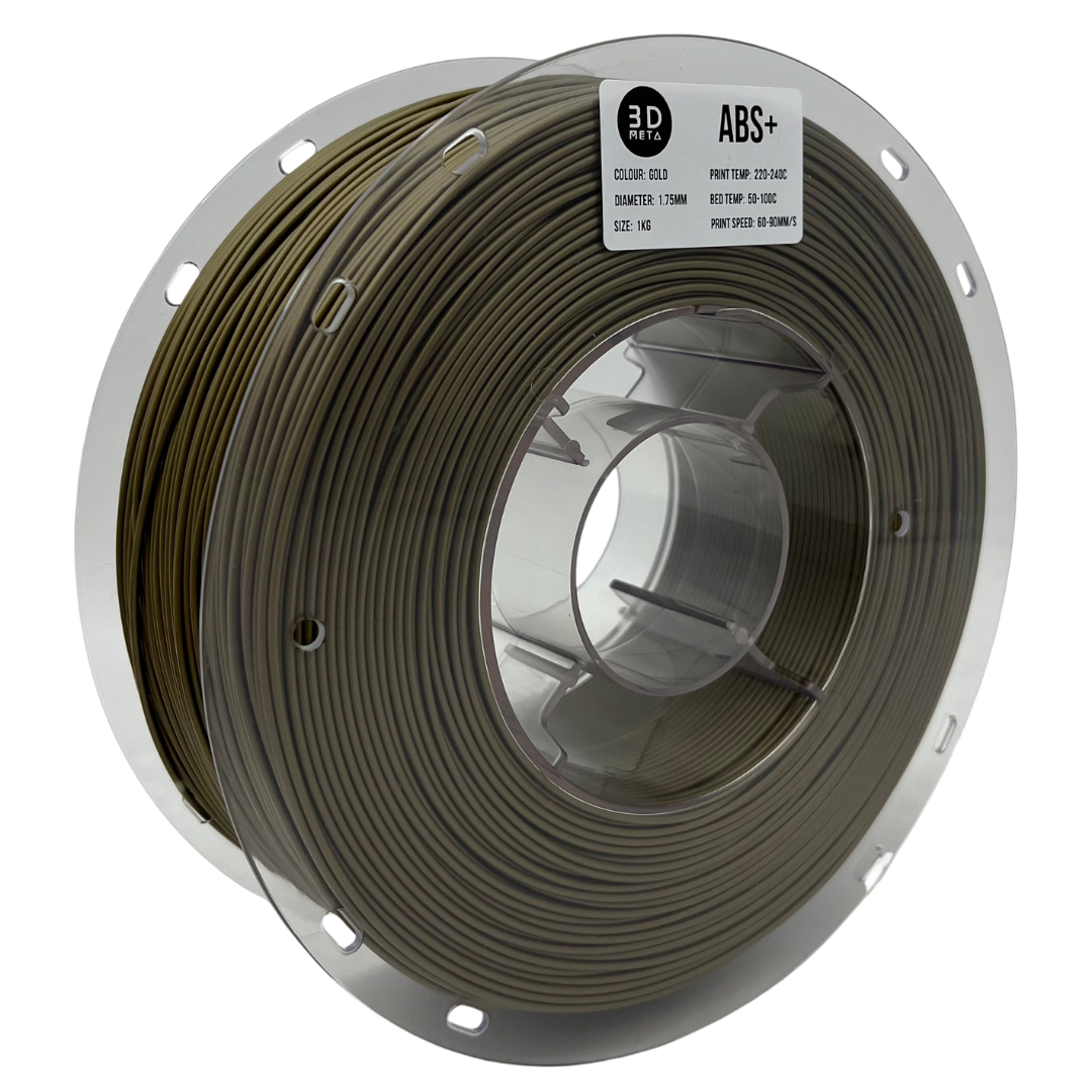 3D Meta ABS+ Gold 1KG Spool M-ABS+-GOLD-1KGX1.75MM