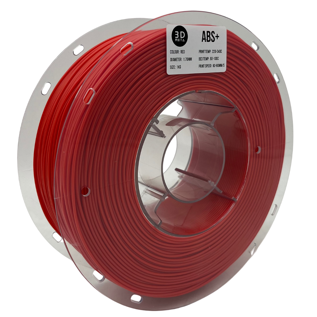 3D Meta ABS+ Red 1KG Spool M-ABS+-RED-1KGX1.75MM