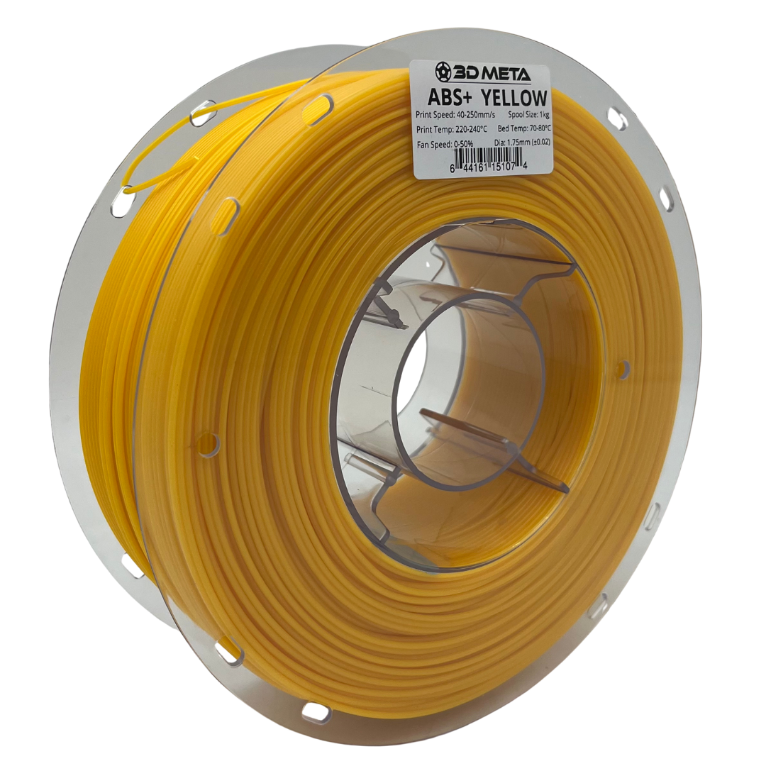 3D Meta ABS+ Yellow 1KG Spool M-ABS+-YELL-1KGX1.75MM