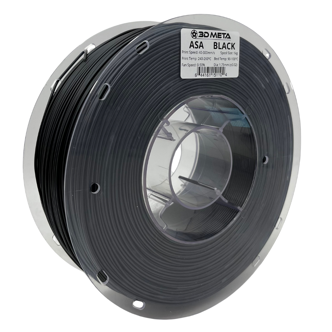 3D Meta ASA Black 1KG Spool M-ASA-BLA-1KGX1.75MM