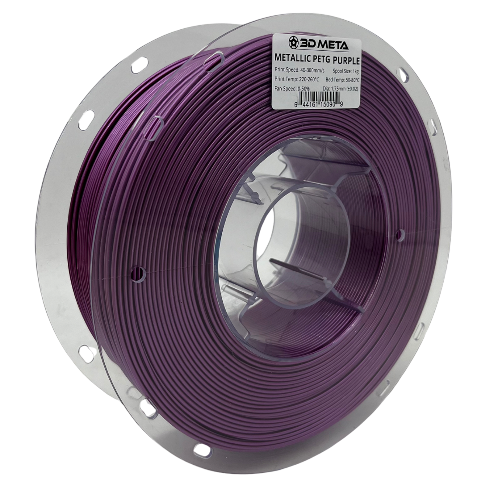 3D Meta Metallic PETG Purple 1KG Spool M-MPETG-PURP-1KGX1.75MM