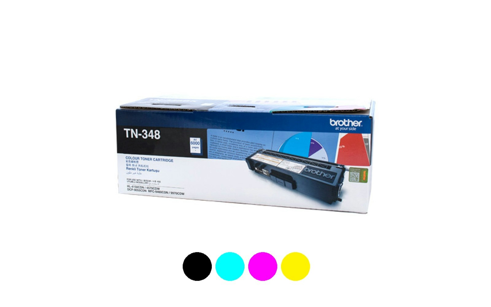 Brother TN-348 Black Toner Cartridge OEM
