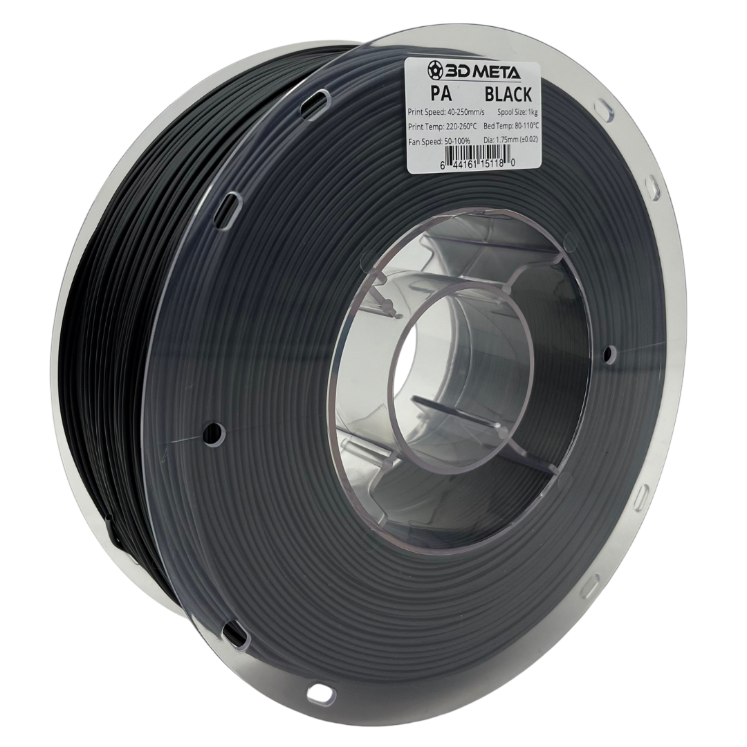 3D Meta PA (Nylon) Black 1KG Spool M-PA-BLA-1KGX1.75MM