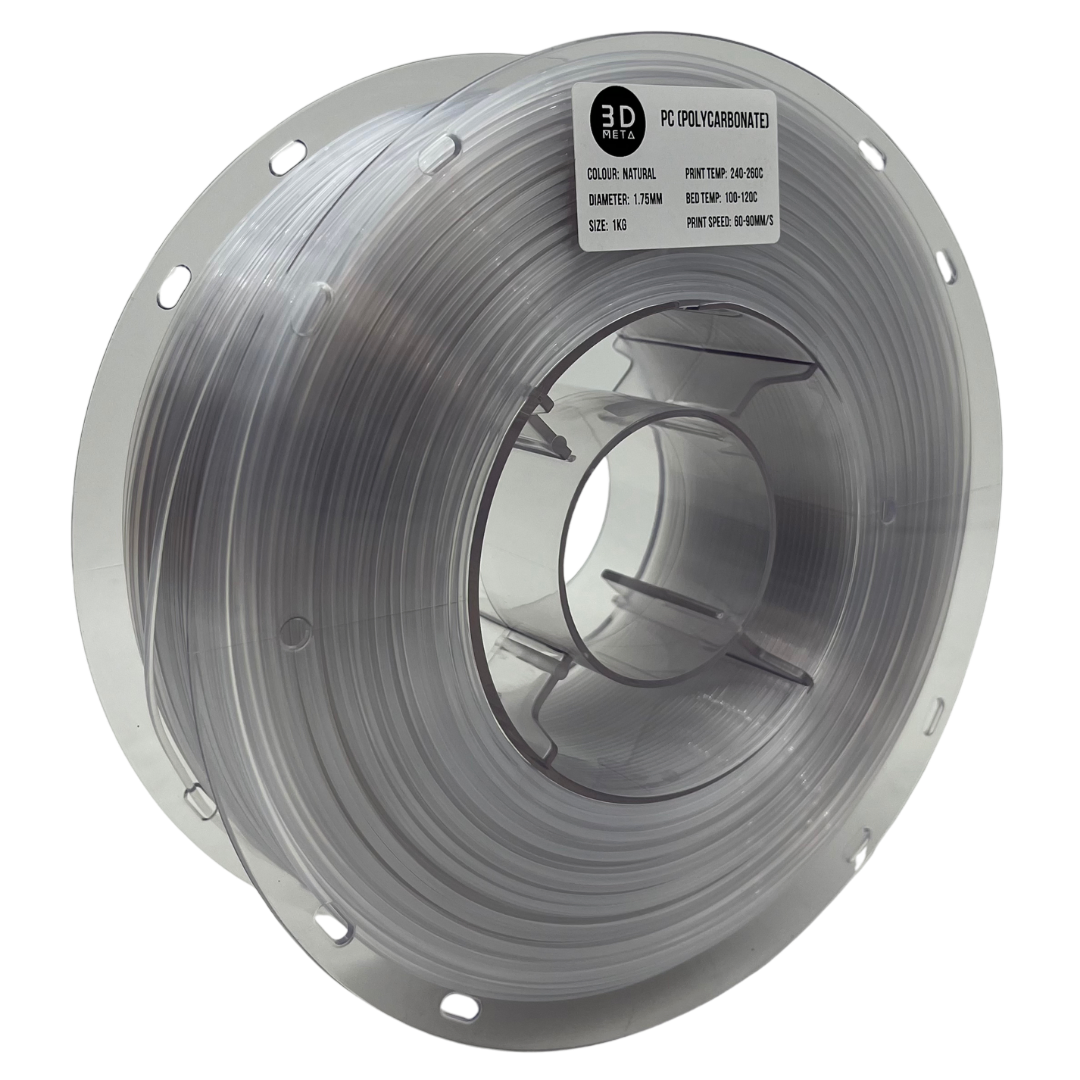 3D Meta PC (Polycarbonate) Natural 1KG Spool M-PC-NAT-1KGX1.75MM