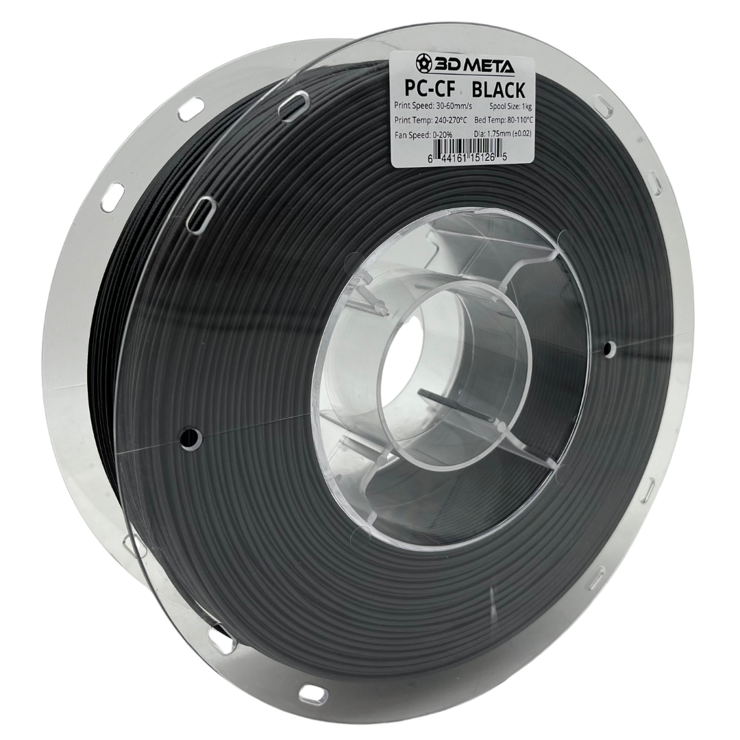 3D Meta Carbon Fiber PC Black 1KG Spool M-PCCF-BLA-1KGX1.75MM