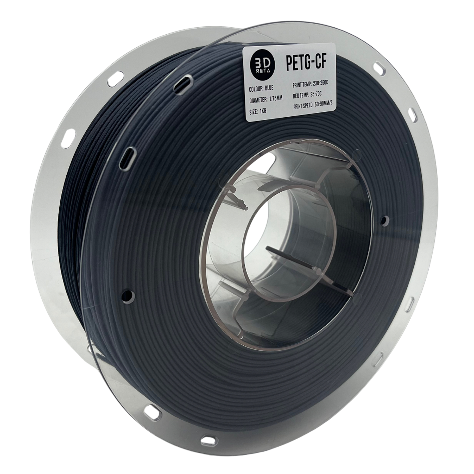 3D Meta Carbon Fiber PETG Blue 1KG Spool M-PETGCF-BLUE-1KGX1.75MM