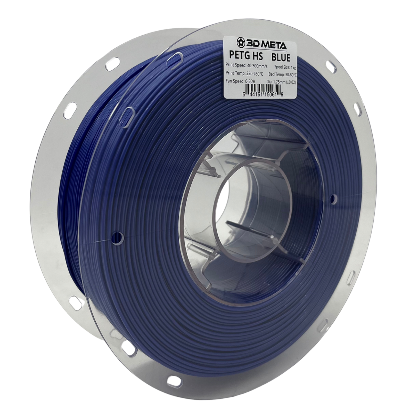 3D Meta PETG HS Blue 1KG Spool M-PETGHS-BLU-1KGX1.75MM