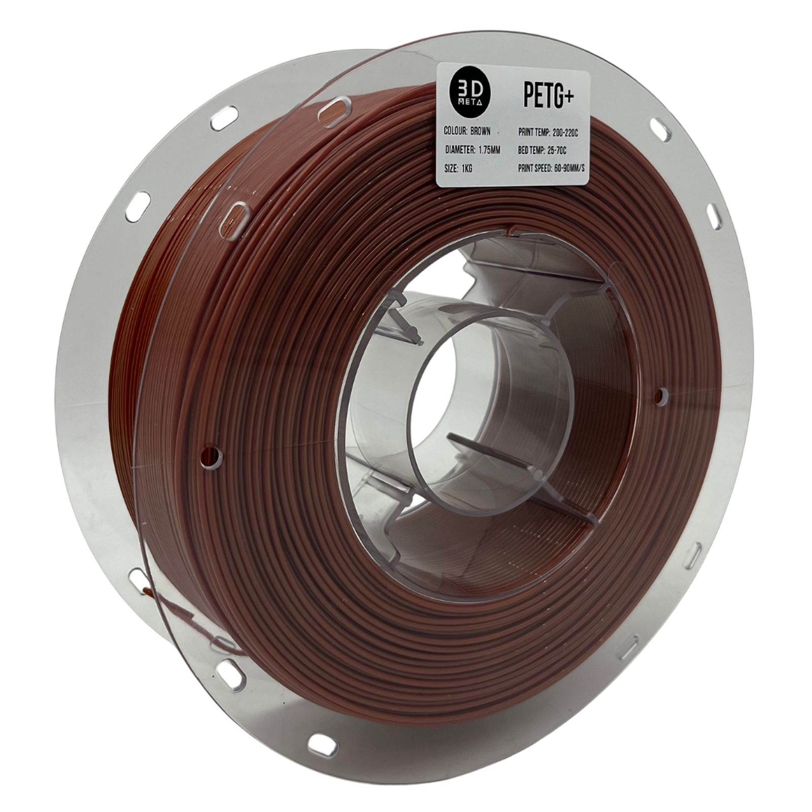 3D Meta PETG HS Brown 1KG Spool M-PETGHS-BRO-1KGX1.75MM