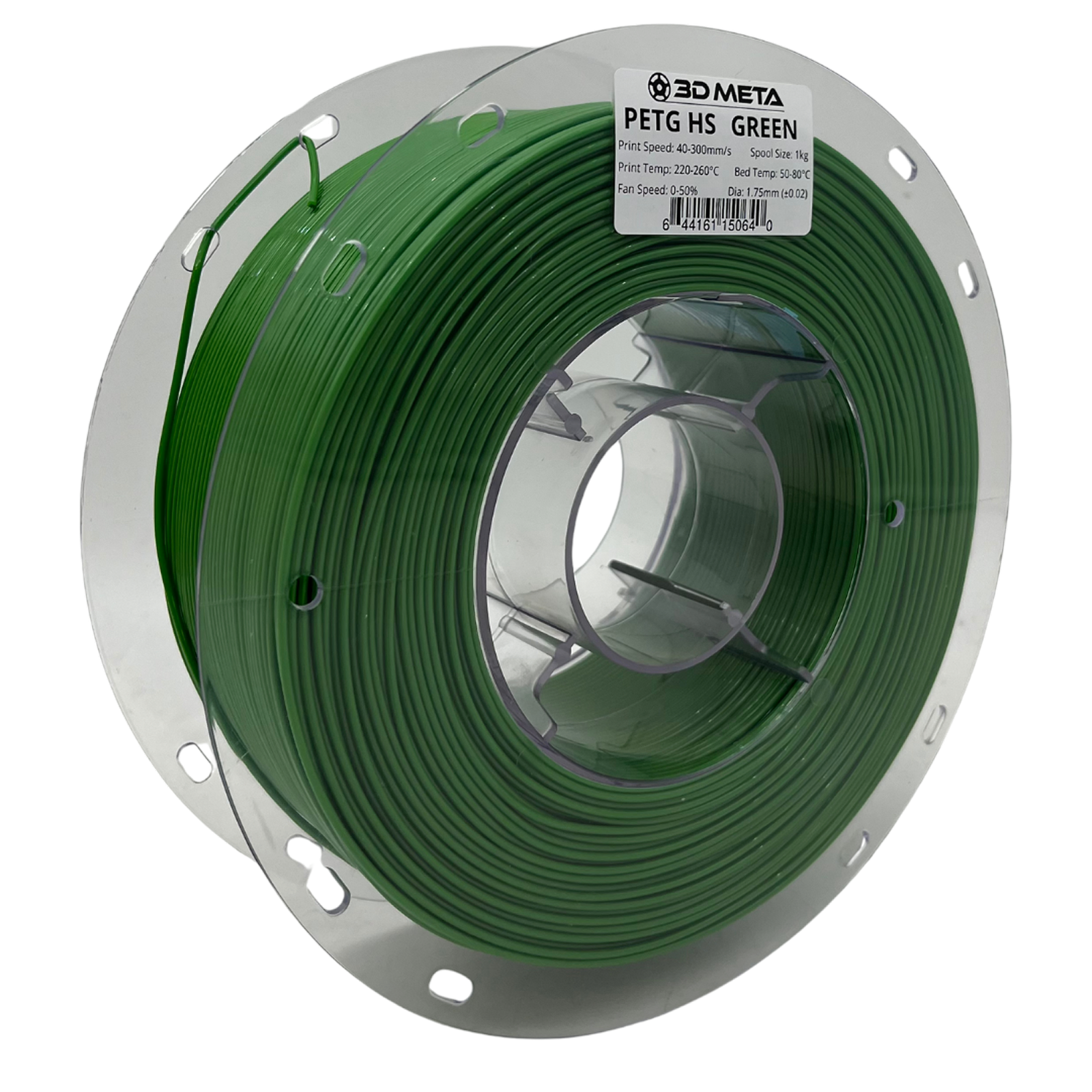 3D Meta PETG HS Green 1KG Spool M-PETGHS-GRE-1KGX1.75MM