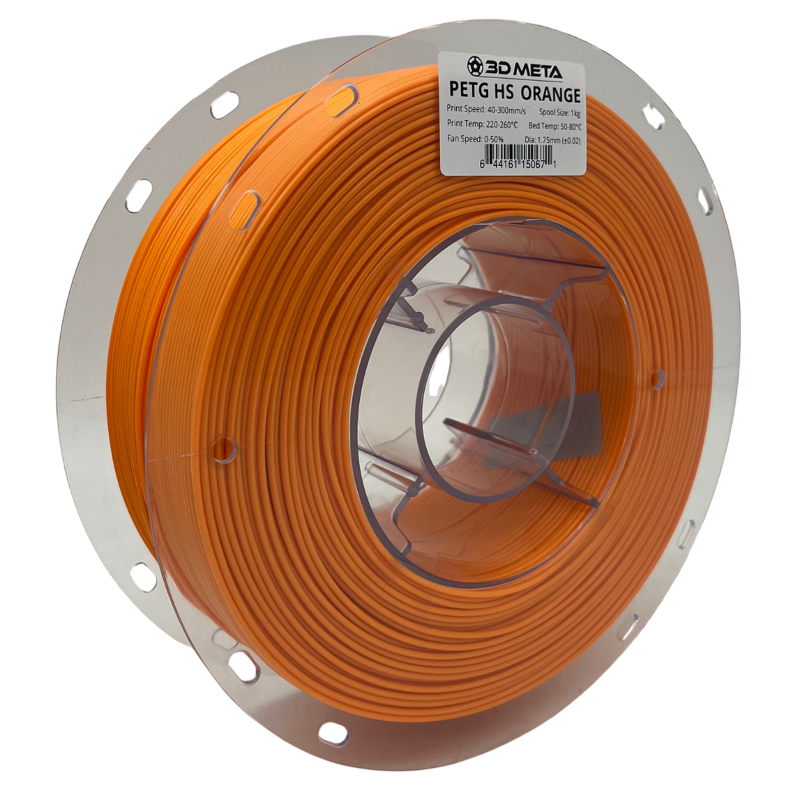 3D Meta PETG HS Orange 1KG Spool M-PETGHS-ORA-1KGX1.75MM