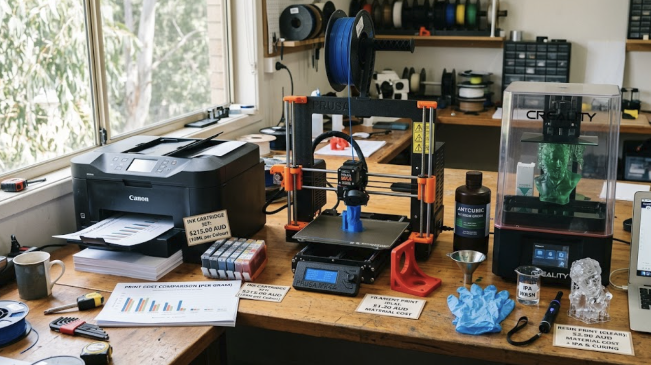 The Real Cost of 3D Printing: Filament vs Resin vs Traditional Printing