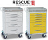 Cardinal Scales RC333333336PED DETECTO Rescue Series Pediatric Medical Cart, 9 multicolor drawers, NEW