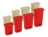 DETECTO Waste Mate Plastic Waste Receptacle, 13 Gallon, Red