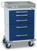 Cardinal Scales RC333333336PED DETECTO Rescue Series Pediatric Medical Cart, 9 multicolor drawers, NEW