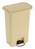 DETECTO Waste Mate Plastic Waste Receptacle, 18 Gallon, Beige