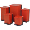 Detecto P-24R Medical Step-On Can Waste Receptical, 24 Quart, Red