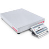 Ohaus D52XW50RTX5, Stainless Steel Low Profile Bench Scale, 100lb x 0.02lb, NTEP