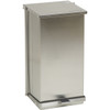 Detecto C-48 Medical Step-On Can Waste Receptical, 48 Quart, Stainless Steel