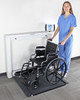 Detecto 7550 Wall-Mount Fold-Up Wheelchair Scale 1,000 lb x 0.2 lb BMI, RS232