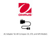 Ohaus, 30330714, Replacement AC Adaptor for Compass CX, STX, and SPX Series, US Plug Ohaus, 30330714, Replacement AC Adaptor for Compass CX, STX, and SPX Series, US Plug