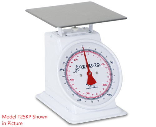 Detecto T3530KG Hanging Fish Scale w/ 15 kg Capacity, Glass Dial Cover