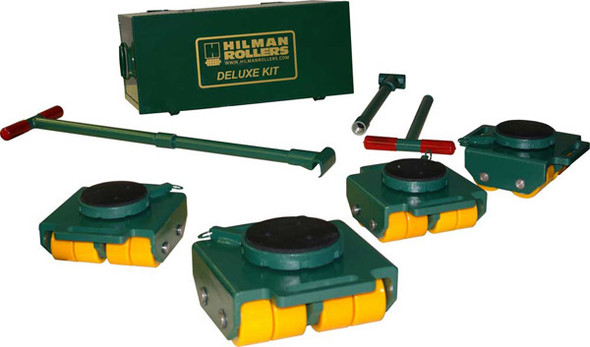 Hilman Rollers, KBSS-24P, Swivel Smooth Top, Polyurethane Dolly Kit, 24 Ton Cap.
