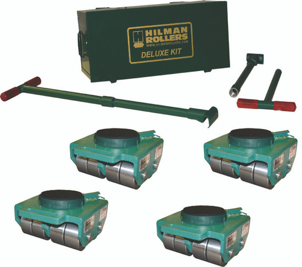 Hilman Rollers, KBSP-24S, Swivel Padded Top, Steel Wheel Bull Dolly Kit, 24 Ton Capacity Material Moving Skates