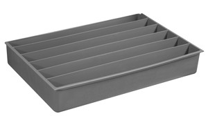 Durham 124-95-06/HOR-IND, 6 Horizontal Compartment Insert for Large Boxes