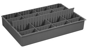 Durham 124-95-EXL-IND, Adjustable Insert for Large Boxes w/ 6 Dividers