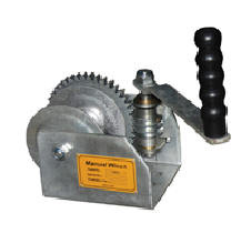 Vestil WALL-S Wall Mounted Hand Winch, Single