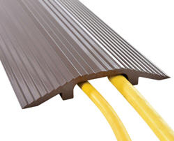 Vestil HCR-36 Extruded Aluminum Hose and Cable Crossover, 10000 lbs Single Wheel Capacity, 36" L, 7-1/8" W, 1" H