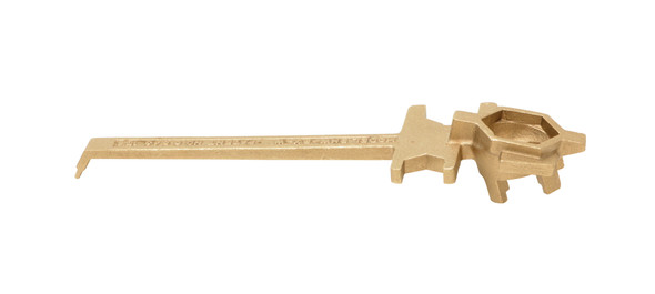 Vestil BNW-BX-W Non Sparking Bronze Alloy Drum Bung Nut Wrench, 12" Length