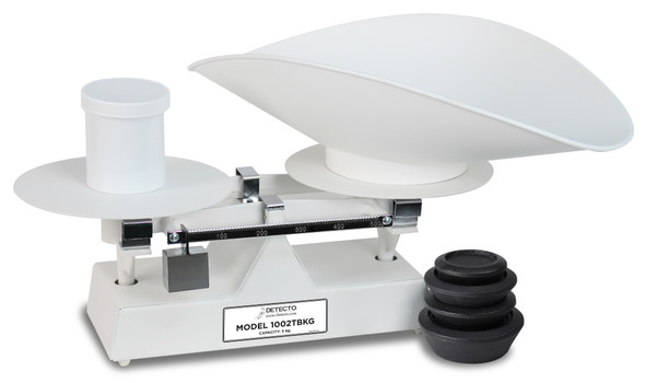 Detecto, 1002TBKG, Mechanical Dough Scale w/ Scoop, 5 kg capacity, 500 g x 5 g
