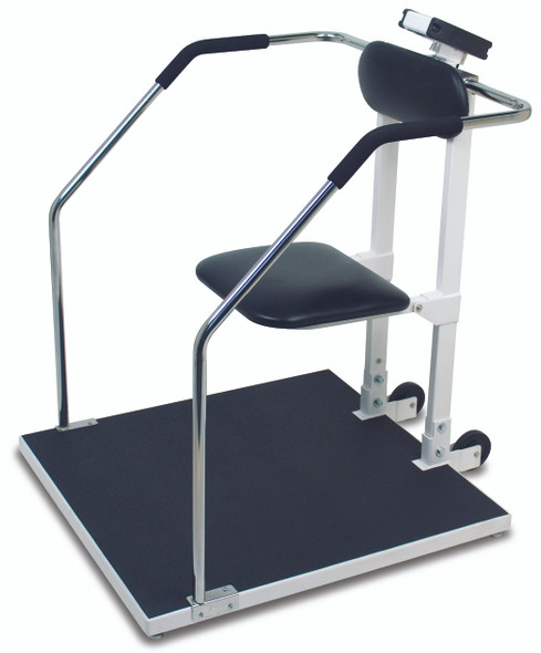 Cardinal Scales 6868-AC Bariatric Scale, Digital, 1000 lb x .2 lb / 450kg x .1 kg, 32" x 34" Platform, Seat, W/ AC Adaptor,