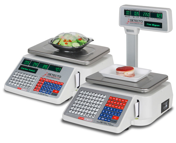 Detecto, DL1030P, Deli Scale with Integral Printer & Tower, 30lb x 0.01lb, NTEP