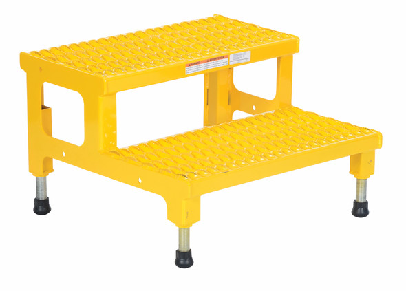 Vestil ASP-24 Adjustable Step Mate Stand, Steel, 24" Width, 24" Depth, 500 lbs Capacity