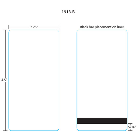 Hobart Printer Labels 1913-B for Quantum/HLX/HTi 4.5", Blank, 16 Rolls, 700 Labels per Roll