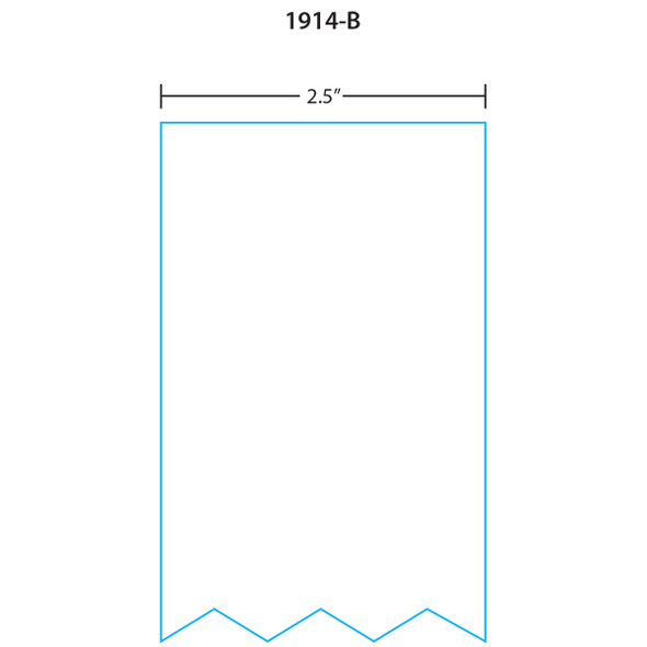 Hobart Printer Labels 1914-B for Quantum HTi Edge to Edge Continuous Strip, Blank, 16 Rolls, 3240 Labels per Roll