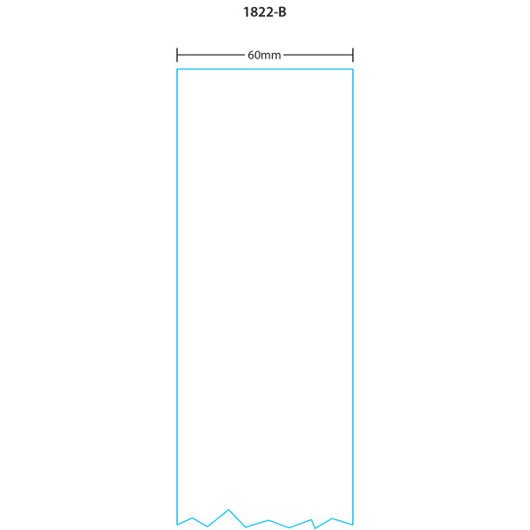 Ishida Printer Labels 1822-B for AC-Series, BC-3000, Astra Continuous Strip 60mm, Blank, 12 Rolls, 1560 Labels per Roll Ishida Printer Labels 1822-B for AC-Series, BC-3000, Astra Continuous Strip 60mm, Blank, 12 Rolls, 1560 Labels per Roll