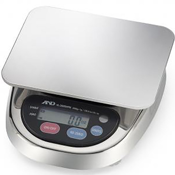 A&D, HL-3000LWPN, Washdown Compact Scale, 3000 g x 1 g, NTEP Class III
