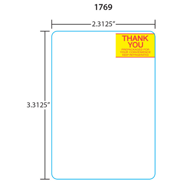 Toledo Printer Labels 1769 for 8442 et 3.3, Red/Yellow, 20 Rolls, 675 Labels per Roll Toledo Printer Labels 1769 for 8442 et 3.3, Red/Yellow, 20 Rolls, 675 Labels per Roll